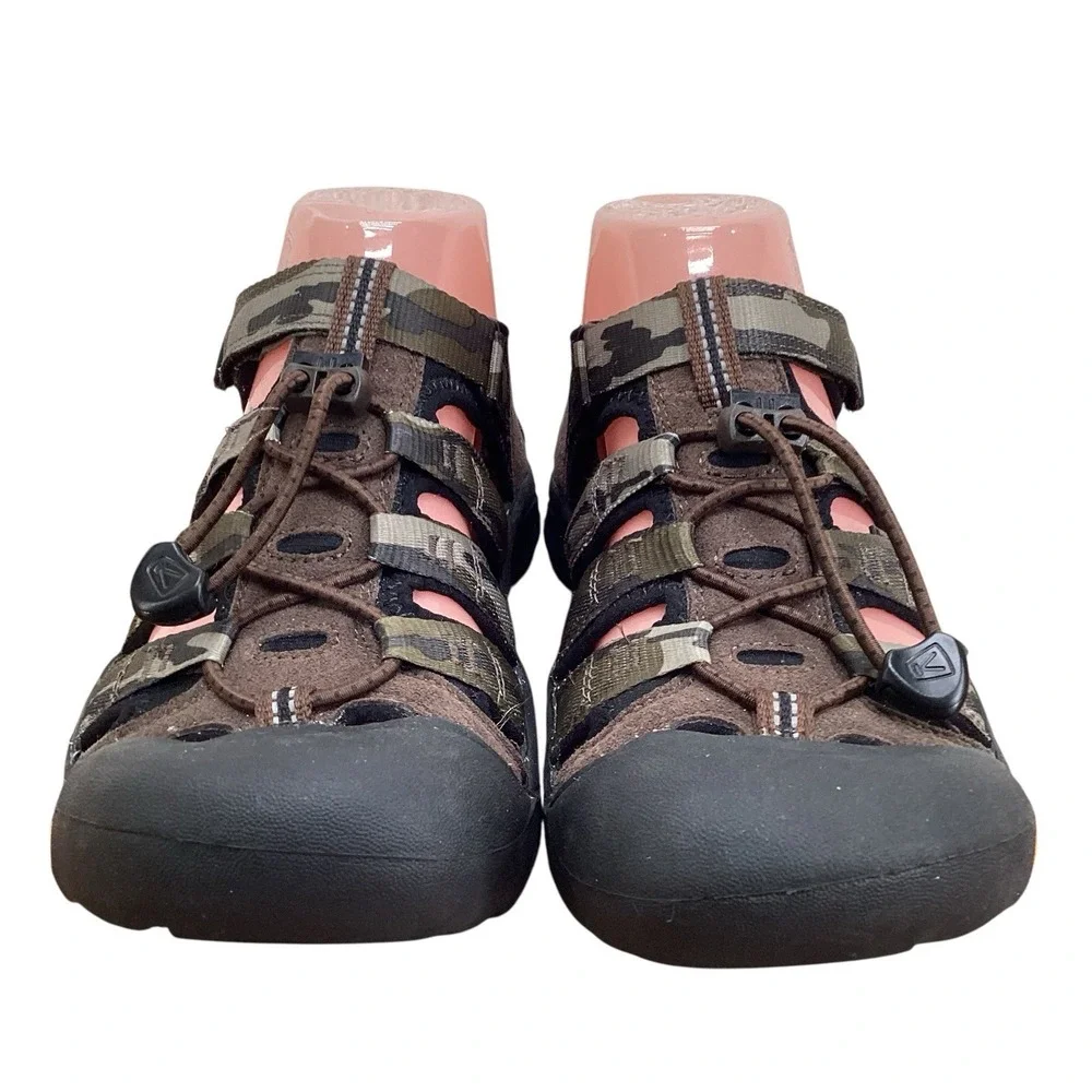 KEEN Newport‎ H2  Waterproof Hiking Water Sport Sandals Camo Green Youth Size 4